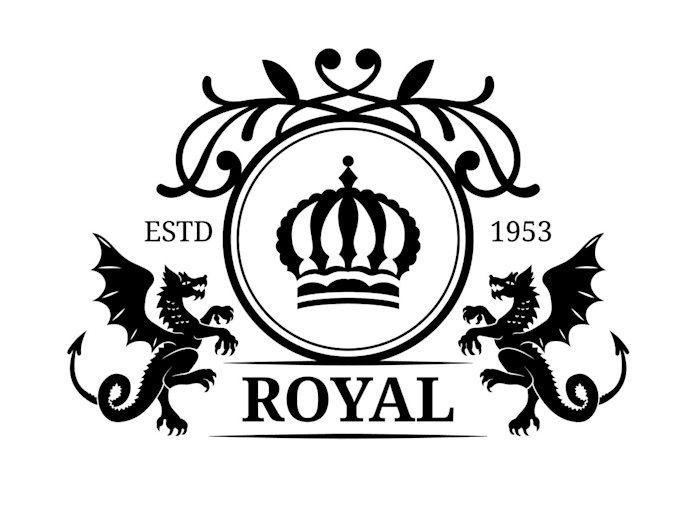 make a creative publisher heraldry logo design