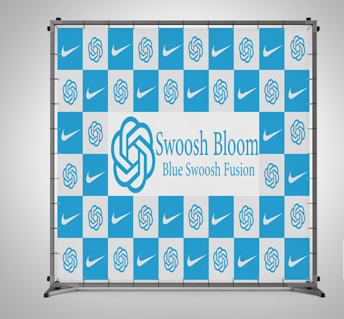 design a step and repeat or backdrop banner