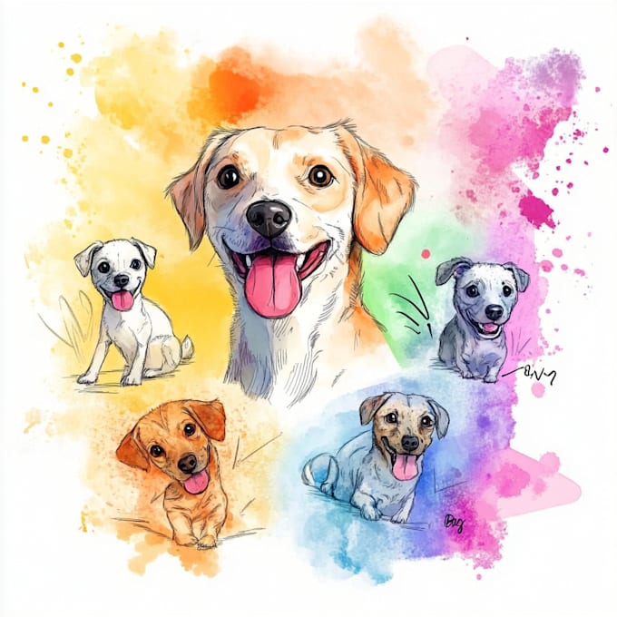 do your custom watercolor insect or animal illustration