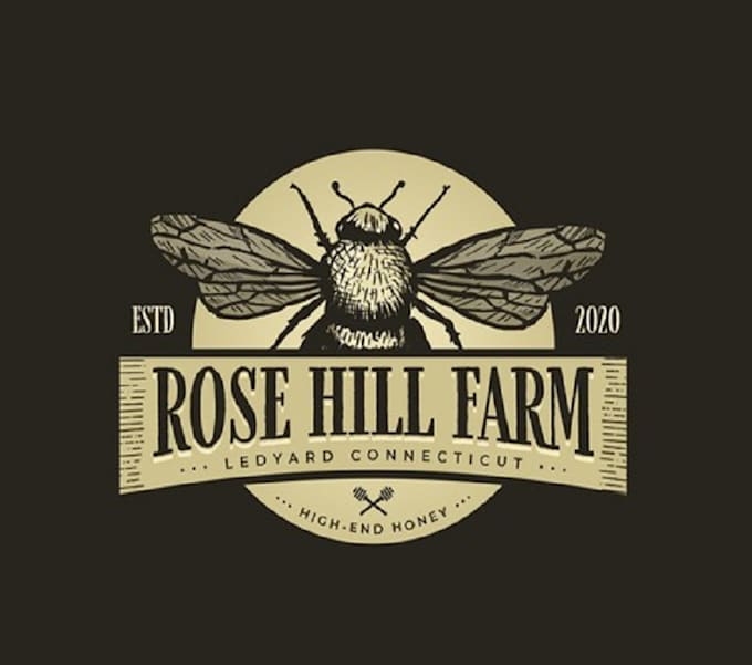 design top quality farm producing honey logo