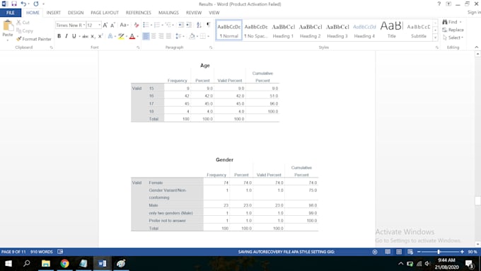 convert your spss data analysis default output in apa style