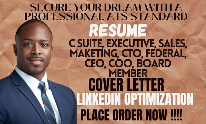 write c suit executive, federal, ceo, director, senior level and board member