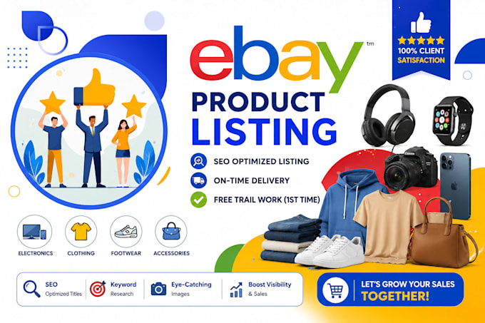 do ebay listing, cross listing, ebay product listing