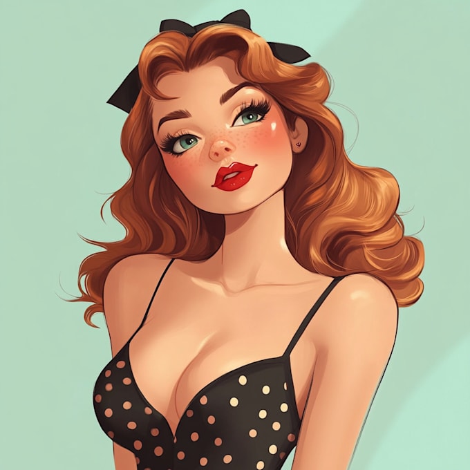 design pin up art for any purpose