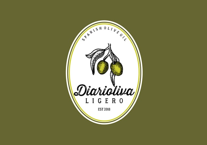design top quality monogram spanish olive oil logo