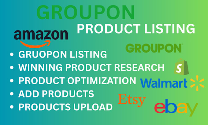 product listing groupon product listing amazon listing etsy and groupon listing