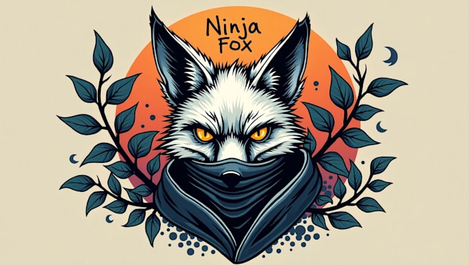 Do unique ninja fox hand drawing logo within two days by Philip_murray ...