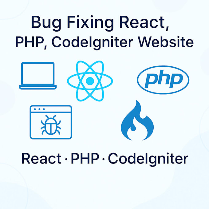 fix bugs on reactjs, PHP, or codeigniter websites