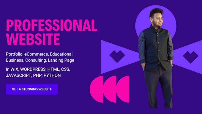 Develop a website using html, css, js, php by Abid2012 | Fiverr