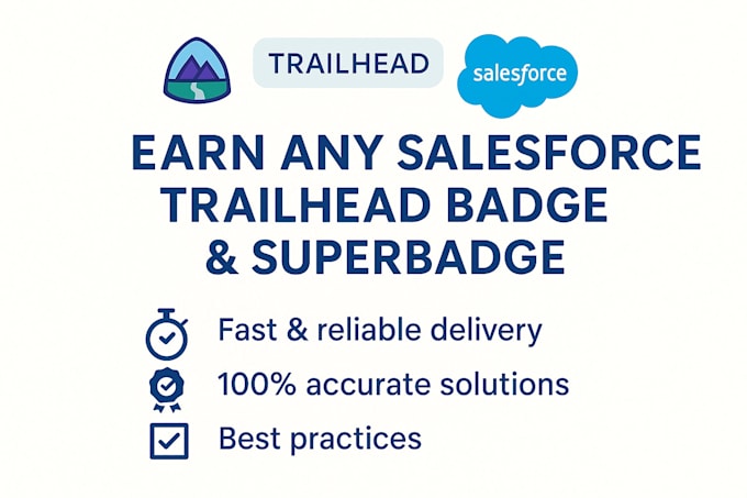 help you earn salesforce trailhead badges and superbadges