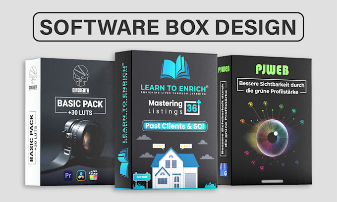 design stunning software box mockups