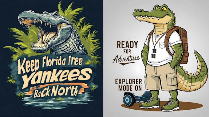 make high resolution t shirt mascot crocodile logo