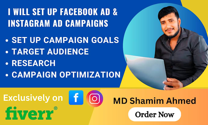 set up facebook ads and instagram ad campaigns