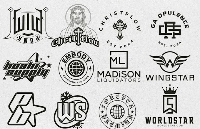 design custom y2k logo streetwear design