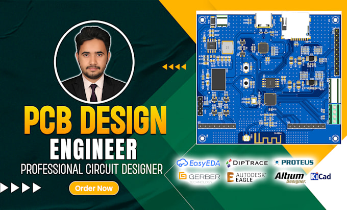 do pcb design pcb layout,gerber and circuit schematic in kicad altium or easyeda