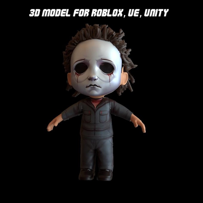 do game ready lowpoly 3d model, 3d game character for roblox, ue, unity