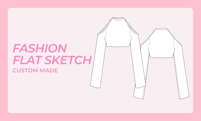 create fashion flat sketch