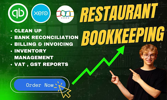 do accounting and bookkeeping for restaurant, cafe, bakeries, bar and food truck