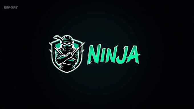 do ninja esport template mascot logo design