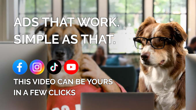 deliver this funny office dogs ad for tiktok reels or shorts