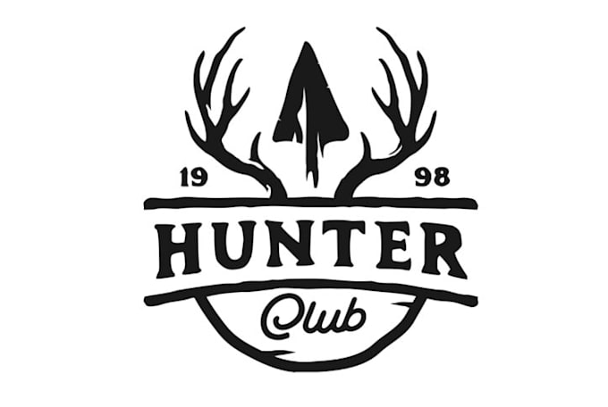 design a creative luxury deer hunter logo