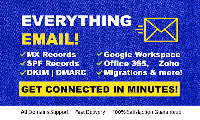 set up professional business email with domain or fix issues