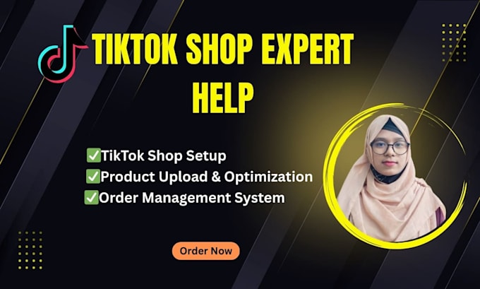 setup tiktok shop, manage tiktok dropshipping store for your business