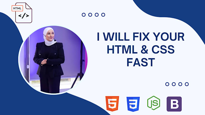 fix HTML, CSS, and javascript bugs on your website fast
