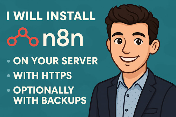 install n8n on your vps or cloud, auto updates and backups