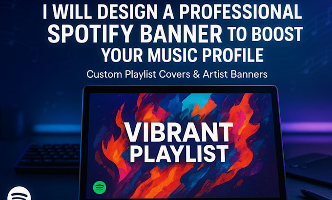 design spotify banner design within 30 minutes