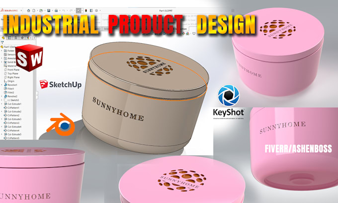 design 3d models and cad designs using solidworks
