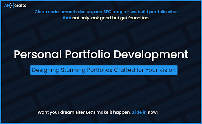 Design a modern and responsive personal portfolio website by Abdul ...