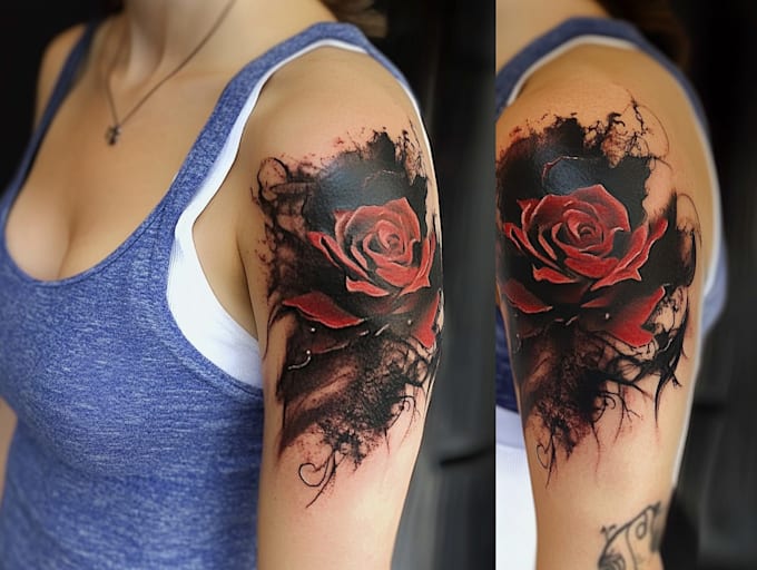 make tattoo design, realistic tattoo art