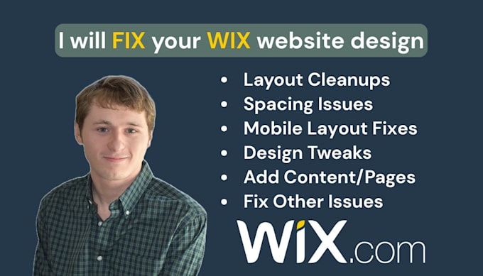 fix your wix website design