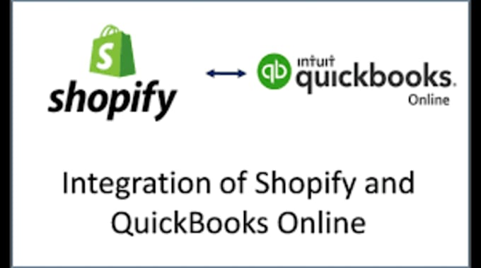 integrate, connect, and sync shopify with quickbooks online