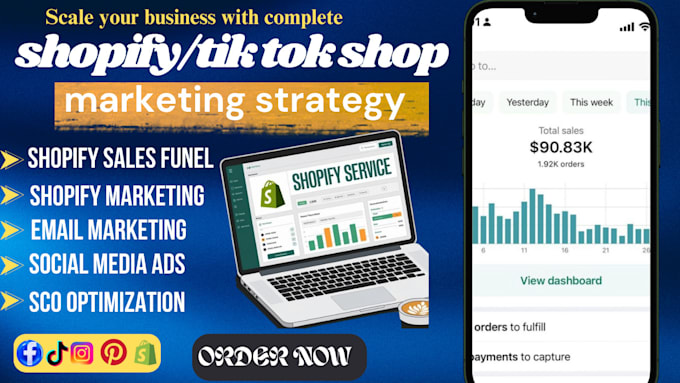 promote shopify store, shopify dropshipping marketing tiktok shop to boost sales