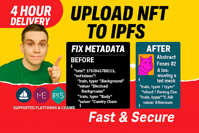bulk upload nft collection to ipfs and fix nft metadata