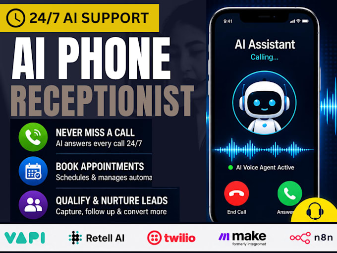 build an ai receptionist for inbound and outbound calls