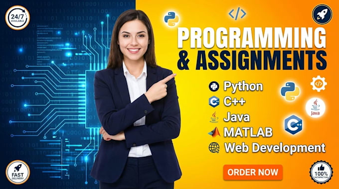 be your coder and do c cpp python java programming projects