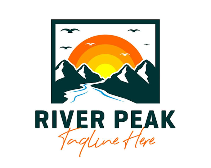 make awesome river logo with unlimited revision