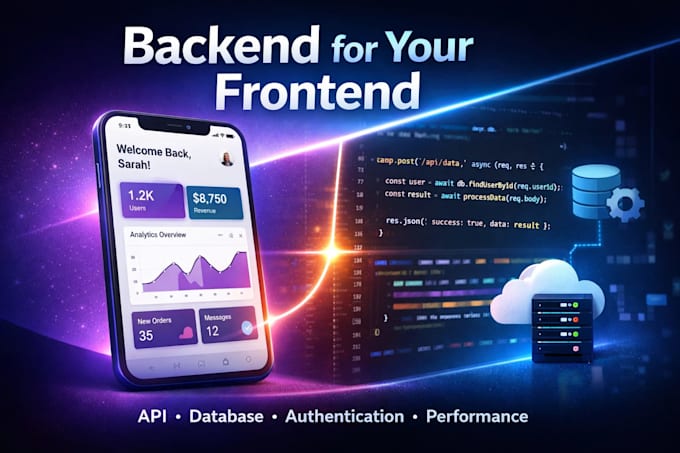 develop a robust node js backend for your frontend