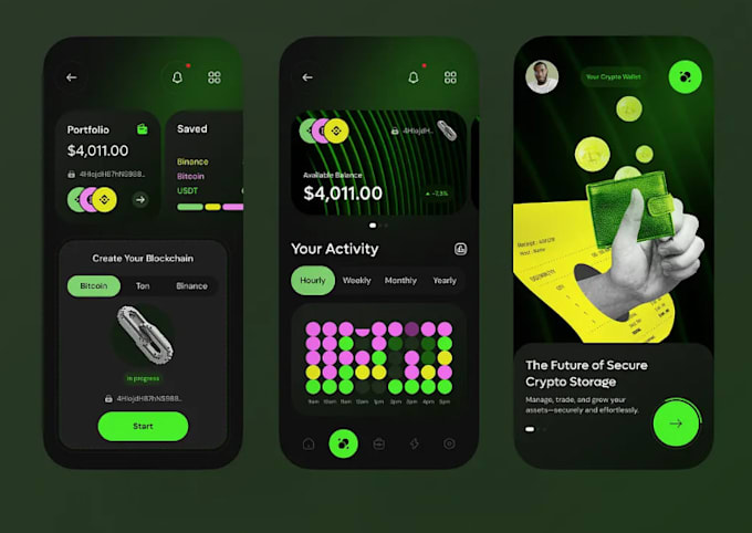 build crypto wallet app fintech cash app, money transfer app