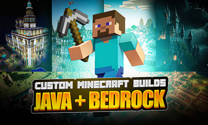 build minecraft castle, villages, base, hubs, spawns