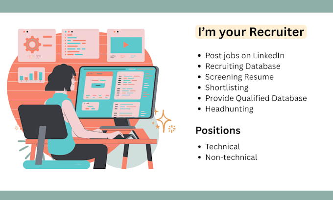 Job Database Provider Create a recruitment database using linkedin for tech and non tech ...