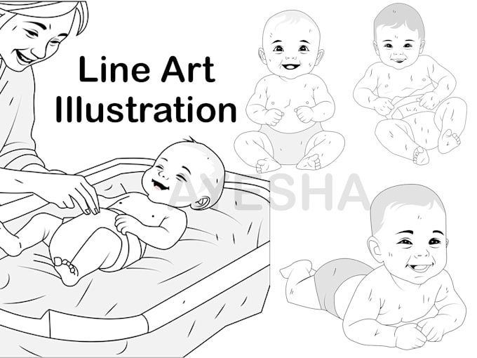 create beautiful line art for you