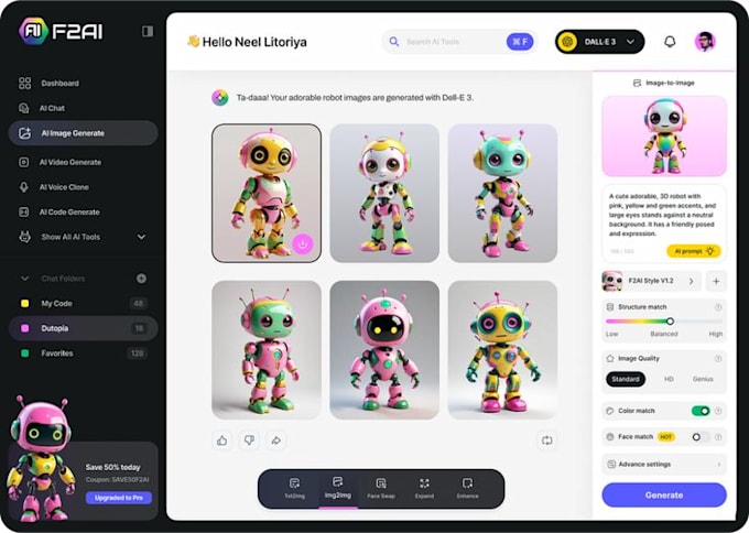 Develop ai graphic design software, auto generate ai by Ito_nicolo | Fiverr