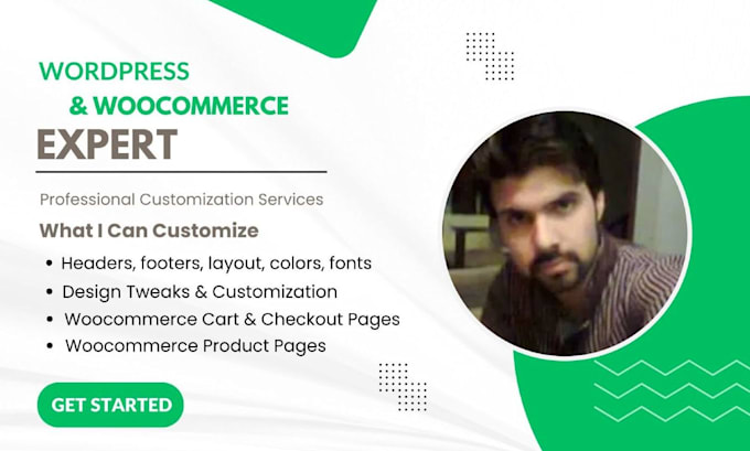 customize wordpress woocommerce, blog, and business websites