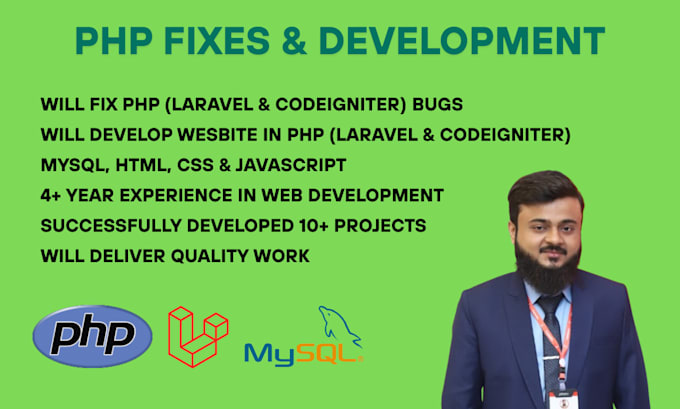 fix PHP, laravel website issue