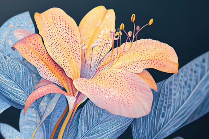 do a botanical illustration flowers and botanical plants