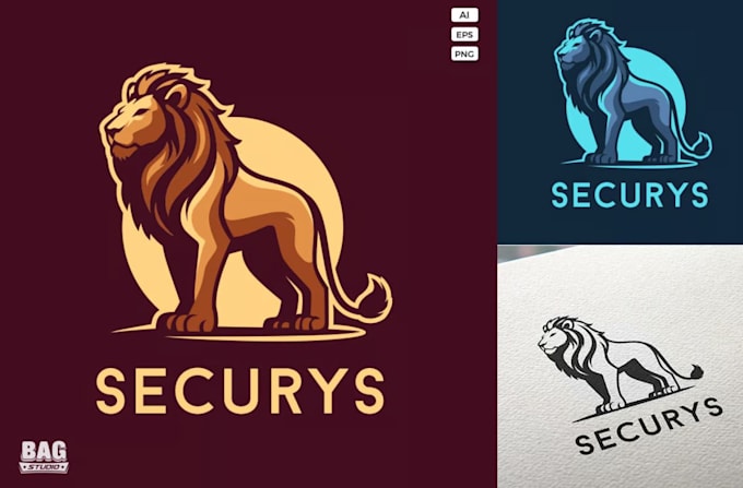 design mascot tiger lion logo